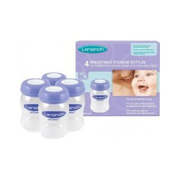 Lansinoh 4x160 ml Anne Sütü Saklama Şişeleri