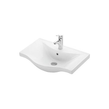 Lapino Beyaz Basic 65 cm Konsollu Lavabo