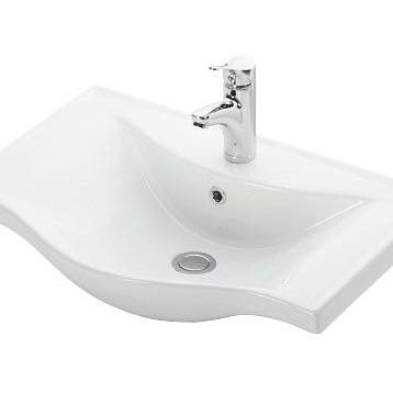 Lapino Beyaz Basic 65 cm Konsollu Lavabo