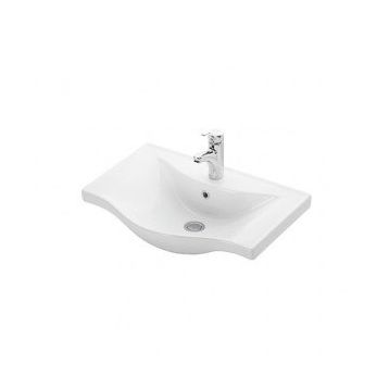 Lapino Beyaz Basic 65 cm Konsollu Lavabo
