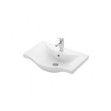 Lapino Beyaz Basic 65 cm Konsollu Lavabo
