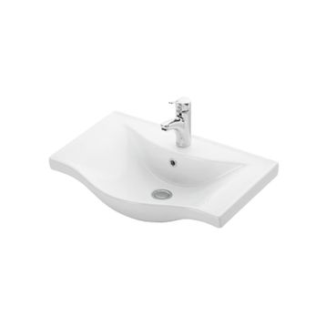 Lapino Beyaz Basic 65 cm Konsollu Lavabo