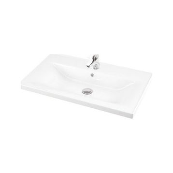Lapino Sava 80 cm Beyaz Renk Konsollu Lavabo