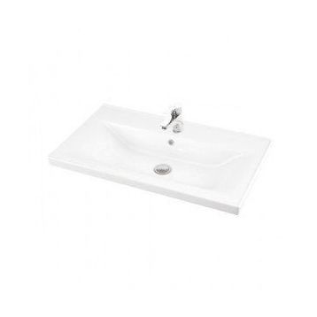 Lapino Sava 80 cm Beyaz Renk Konsollu Lavabo