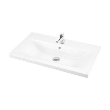 Lapino Sava 80 cm Beyaz Renk Konsollu Lavabo