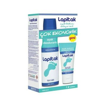 Lapitak Ayak Kokusu Önleyici 60 ml Krem + 150 ml Ayak Deodorantı