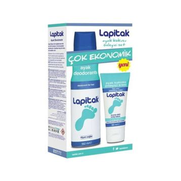 Lapitak Ayak Kokusu Önleyici 60 ml Krem + 150 ml Ayak Deodorantı