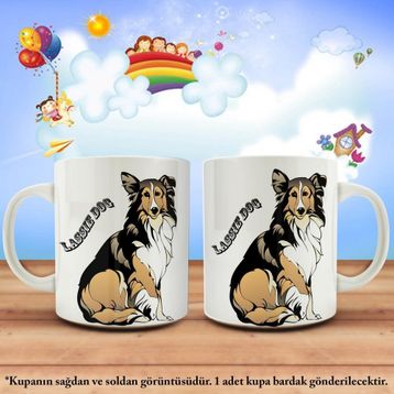 Lassıe Köpek Sevimli Hayvan Kupa Bardak
