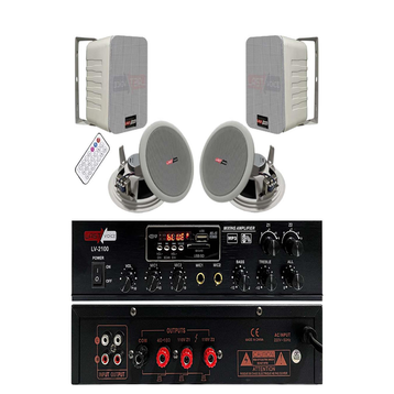 Lastvoice Double Paket-1 Anfili Duvar ve Tavan Hoparlör Seti