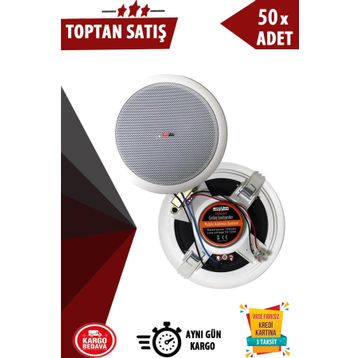 Lastvoice TVX-6T 16 cm 15 Watt Trafolu Alçıpan Tavan Hoparlörü