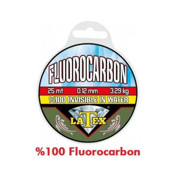 Latex Fluorocarbon 25 mt 0.12 mm Effe Misina