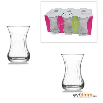 Lav 303 Demet 6'lı Çay Bardağı