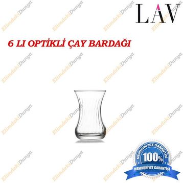 Lav 303 Demet 6'lı Çay Bardağı