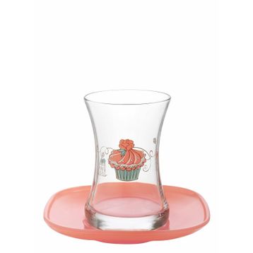 Lav Cupcake 12'li Çay Seti