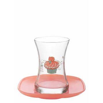 Lav Cupcake 12'li Çay Seti