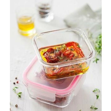 Lav Fresco FRS227 Pembe 375 cc Kilitli Saklama Kabı