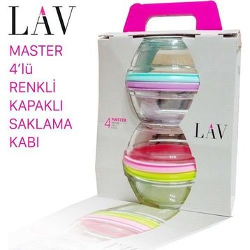 Lav Master MST243 4'Lü Saklama Kabı Kahvaltılık
