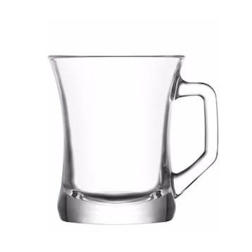 Lav Zen Plus Kulplu 3'lü Çay Bardağı