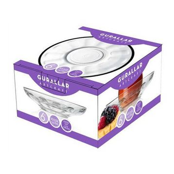 Lav ZEN277 6'lı Cam Çay Tabağı Seti