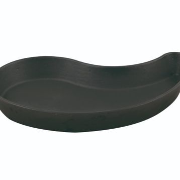 Lava 10x20 CM Siyah Döküm Damla Formlu Yingyang Fajita Tabağı