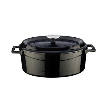 Lava 23x29 cm Trendy Oval Döküm Demir Tencere