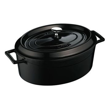 Lava 23x29 cm Trendy Oval Döküm Demir Tencere