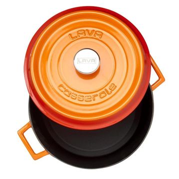 Lava 28 cm Turuncu Döküm Tencere