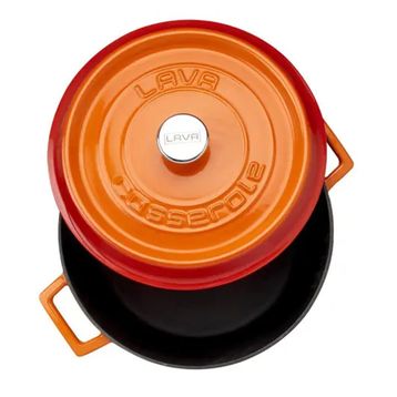Lava 28 cm Turuncu Yayvan Tencere