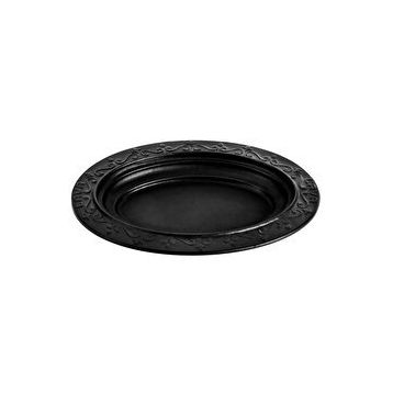 Lava 28x20 cm Siyah Döküm Oval Döner Kebap Tabağı