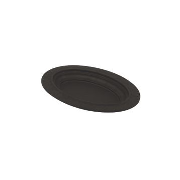 Lava 28x20 cm Siyah Döküm Oval Döner Kebap Tabağı