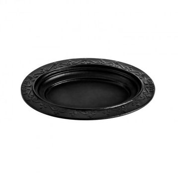Lava 28x20 cm Siyah Döküm Oval Döner Kebap Tabağı