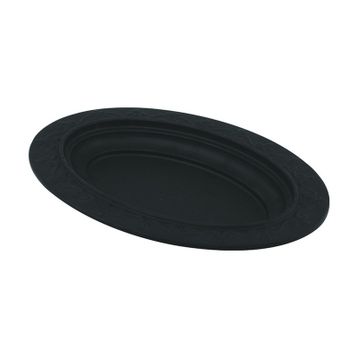 Lava 28x20 cm Siyah Döküm Oval Döner Kebap Tabağı