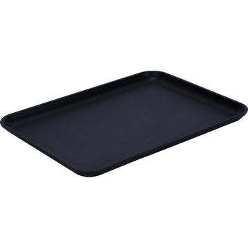 Lava 34x25 CM Siyah Döküm Dikdörtgen Servis Tabağı