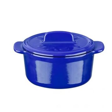 Lava 9 cm Mavi Folk Serisi Döküm Mini Tencere