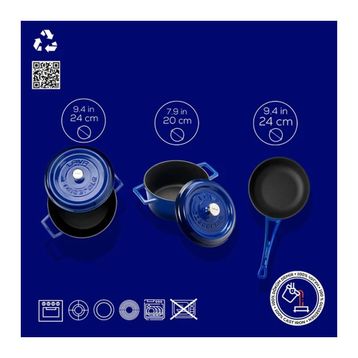 Lava Döküm 3X Trendy Serisi 6 Parça Mavi Tencere ve Tava Seti