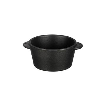 Lava Döküm Çap 8 cm Yuvarlak Sufle Sos Kabı