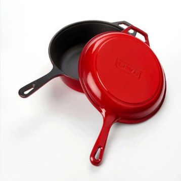 Lava Döküm Combo 26 cm Derin Tava -Saplı Tencere