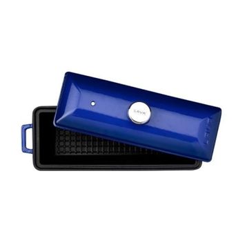 Lava Döküm Ekmek Kabı Terrine 11x29 cm Mavi
