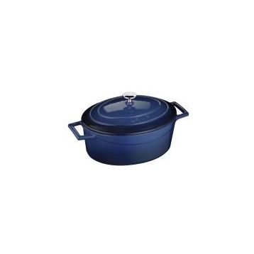 Lava Folk Kırmızı 25 cm Oval Döküm Demir Tencere
