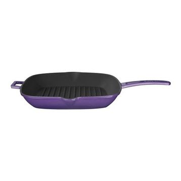 Lava Mor 28x28 cm Metal Saplı Grill Tava