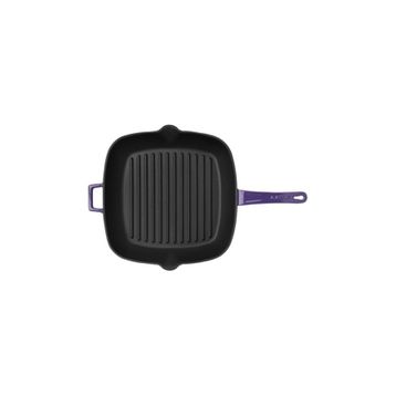 Lava Mor 28x28 cm Metal Saplı Grill Tava