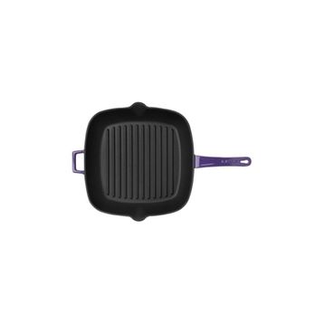 Lava Mor 28x28 cm Metal Saplı Grill Tava