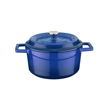 Lava Trendy Yuvarlak 20 cm Mavi Demir Döküm Derin Tencere
