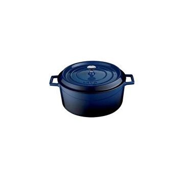 Lava Trendy Yuvarlak 20 cm Mavi Demir Döküm Derin Tencere