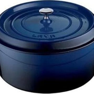 Lava Trendy Yuvarlak 20 cm Mavi Demir Döküm Derin Tencere