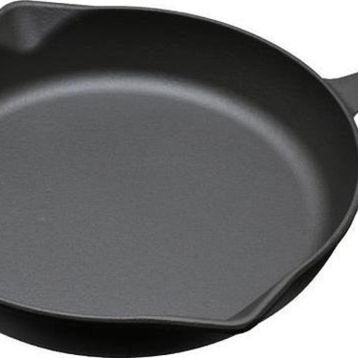 Lava Yuvarlak Tek Saplı Demir Döküm 30 CM Kızartma Tavası