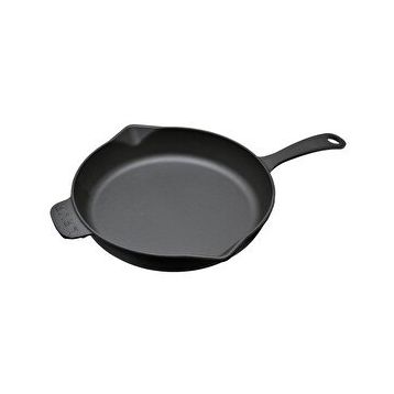 Lava Yuvarlak Tek Saplı Demir Döküm 30 CM Kızartma Tavası