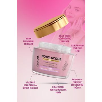 Laventin 250 ml Japon Kiraz Çiçeği Besleyici Arındırıcı Ve Nemlendirici Vücut Peelingi