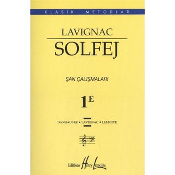 Lavignac Solfej 1E Küçük Boy - Danhauser Lavignac Henry Lemoine