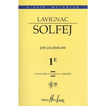Lavignac Solfej 1E Küçük Boy - Danhauser Lavignac Henry Lemoine